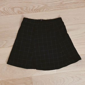 American Apparel Checkered Circle Skirt - Black